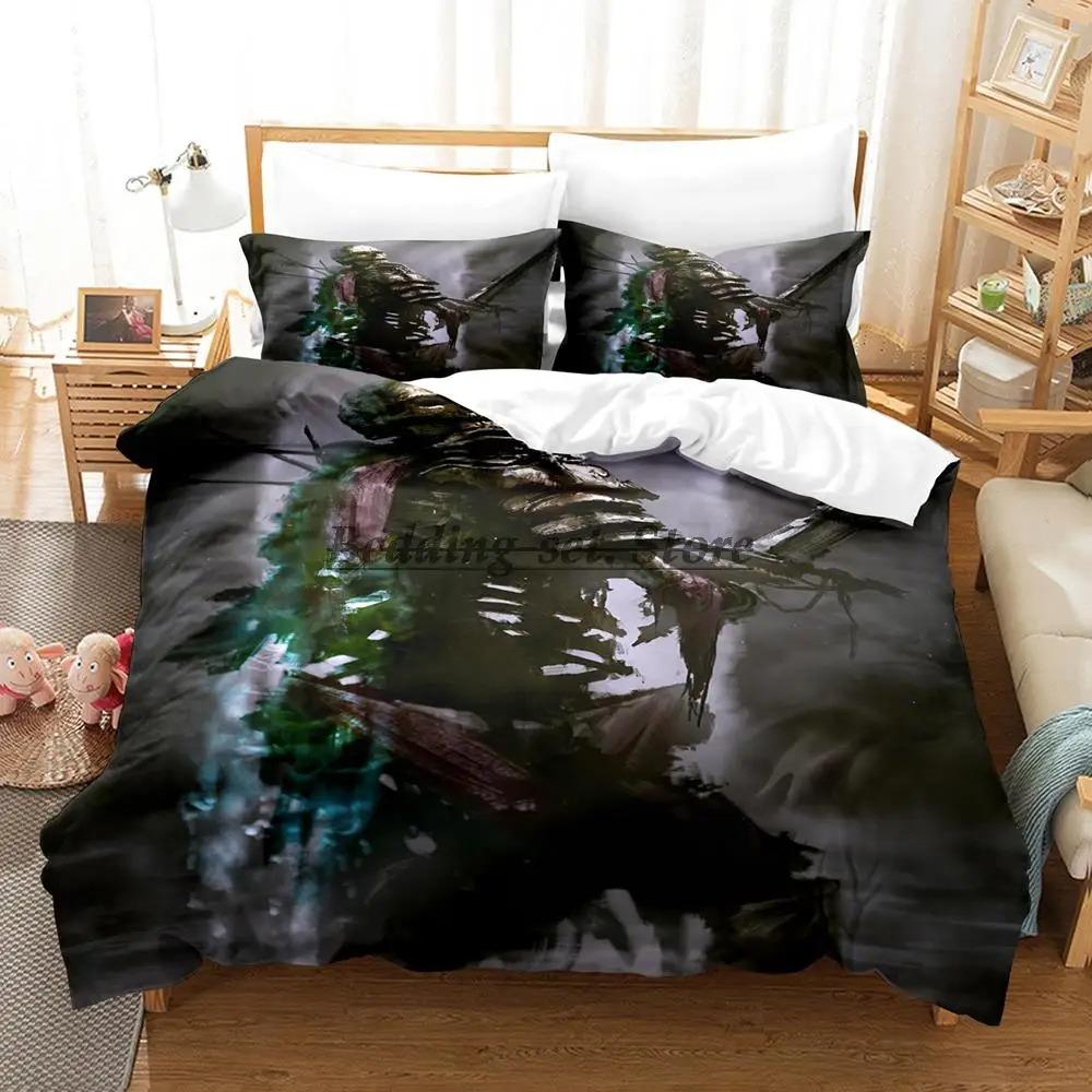 Комплект постельного белья Skeleton Knight Single Twin Full Queen King Size Комплект постельного белья Aldult Kid Bedroom Duvetcover Sets Anime Bed Sheet Set