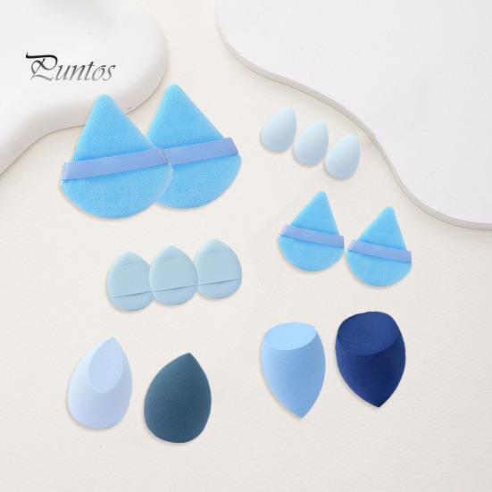 14Pcs/Set Powder Puff Makeup Sponge Kit Latex Free Foundation Blending Liquid Powder Cream Application Beauty Sponge Blender Women Makeup Tools
