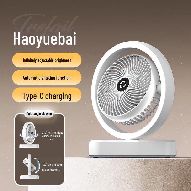 Compact USB Desktop Fan: Portable, High-Power Circulation for Home and Office