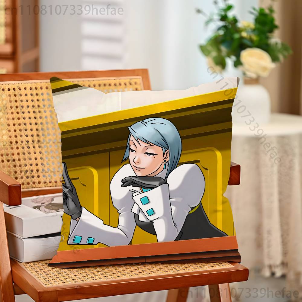Игровой Чехол на Подушку AAce AAttorney Плюшевые Наволочки Домашний Декор Чехол на Подушку для Дивана Кровати Стула Гостиной