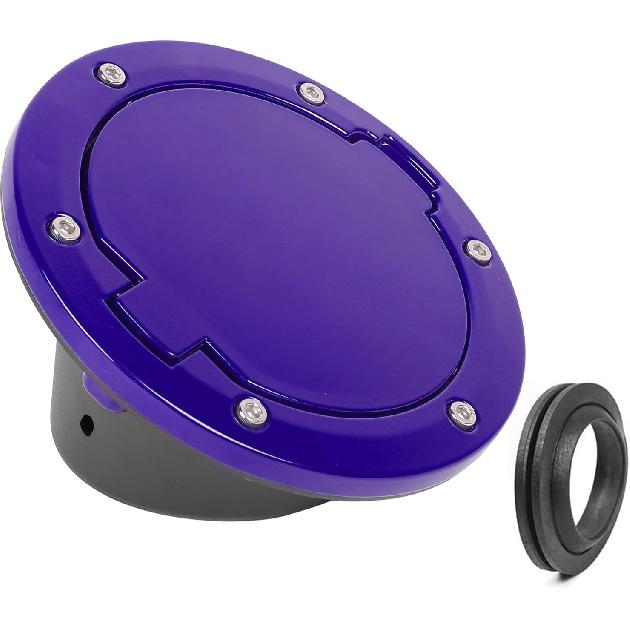 JeCar JK Fuel Filler Cover Gas Cap Aluminum Alloy Gas Tank Door Exterior Accessories For Jeep Wrangler 2007-2018 JK JKU, Green