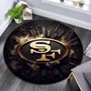 San Francisco 49ers2,Round Area Rug,Carpet Rug for Living Room Bedroom Sofa Playroom Decor,Non-slip Floor Mat