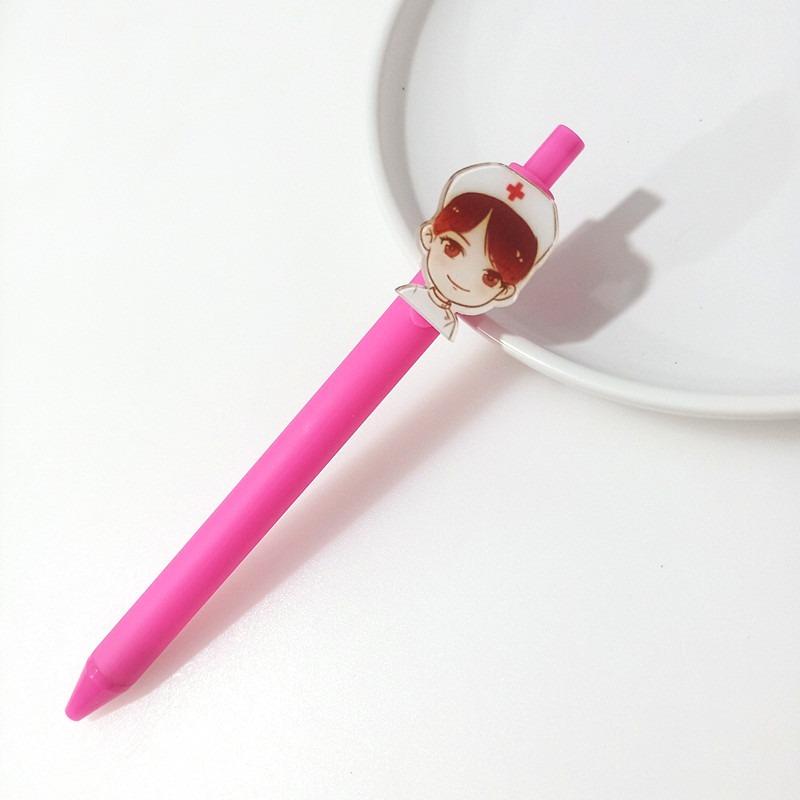 Креативная мультяшная больничная серия ярких цветов, нейтральная ручка для медсестры и доктора, 0,5 мм, гелевая ручка с черными чернилами, принадлежности для клиники