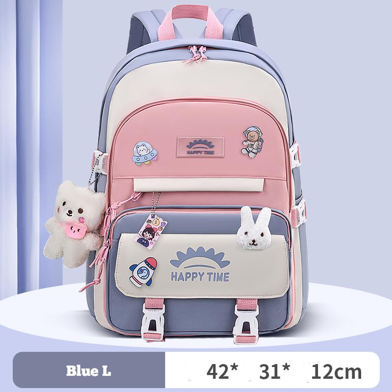 Winter New Primary School Schoolbag Load Reducing Backpack, Large Capacity, Trendy Backpack