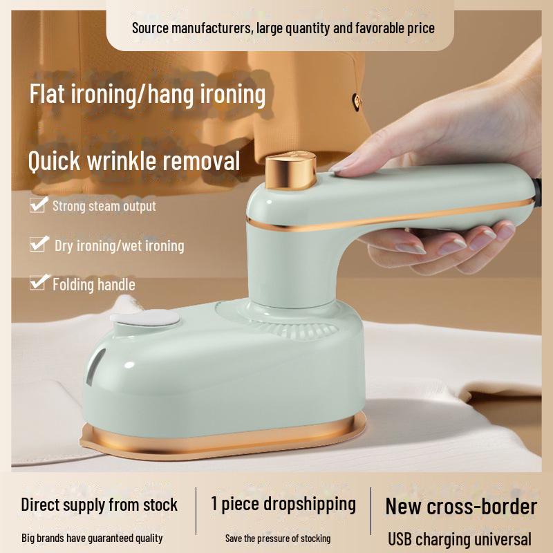 Portable Handheld Iron: Mini Travel Wet/Dry Ironing Machine