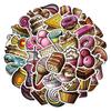 67 Cartoon Candy Dessert Stickers for Decorating Suitcase Pen Guitar Notebook Waterproof Hot Stickers