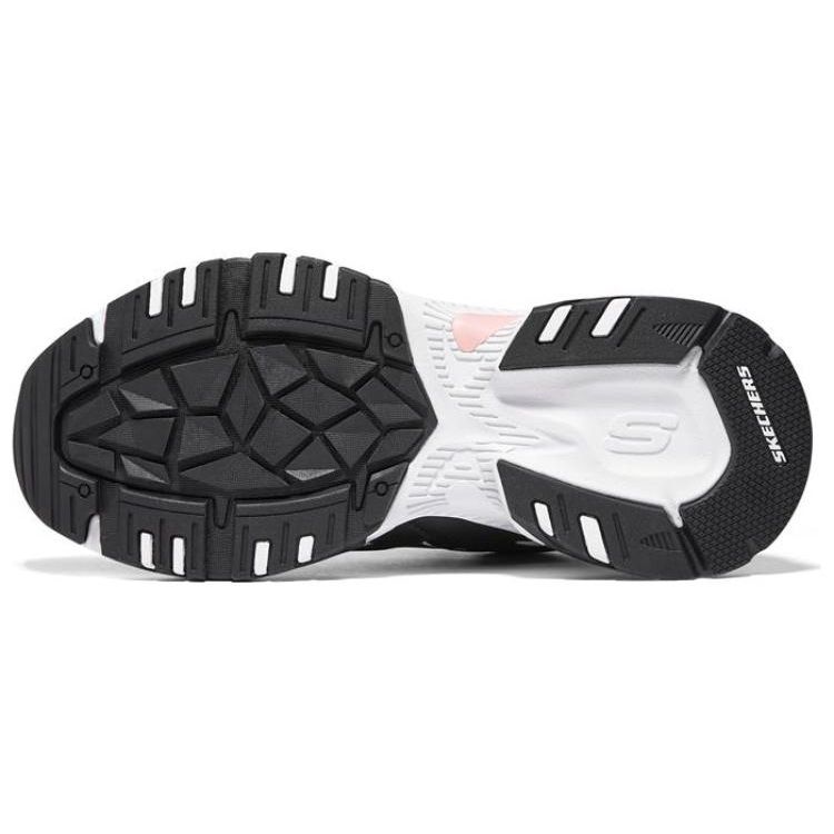 Skechers V2 Ткань Кожа Удобные Универсальные Амортизирующие Прочные Поддерживающие Сбалансированные Ударопрочные Высокие Папины Кроссовки 167270-BKW