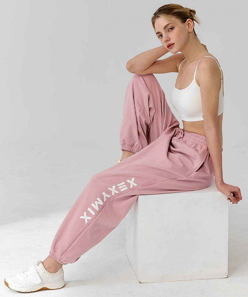 XEXYMIX Свободные джоггеры с большим логотипом и надписью Xfk1Pt1101 (Тип B)