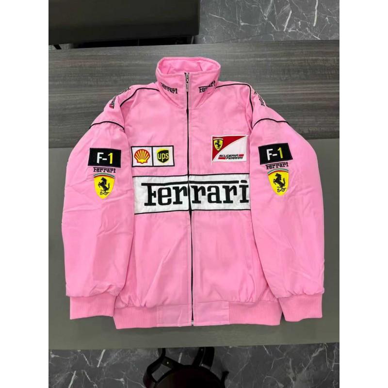 F1 Embroidered Racing Jacket Casual Biker Flight Coat Unisex Warm Sports Outerwear