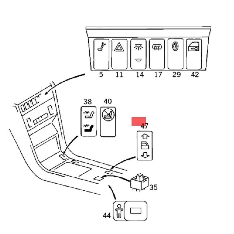 Автомобильный электрический главный переключатель управления стеклоподъемником для Mercedes для Benz A124 C124 W124 S124 E300 E320 E420 1248208910 1248209010