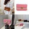 Stylish Urban Chic Small Crossbody Bag Retro Fashion Pu Leather With Lock Closure