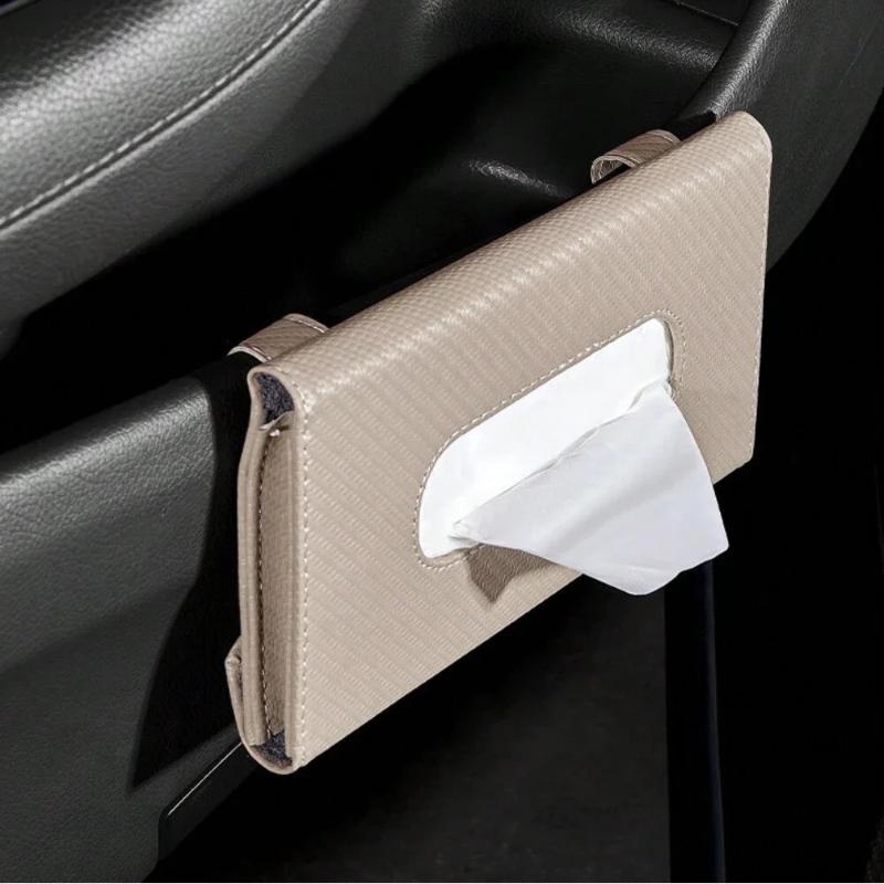 Universal Car Sun Visor Tissue Box Holder Portable Auto Paper Towel Storage Organizer for Travel and Rides