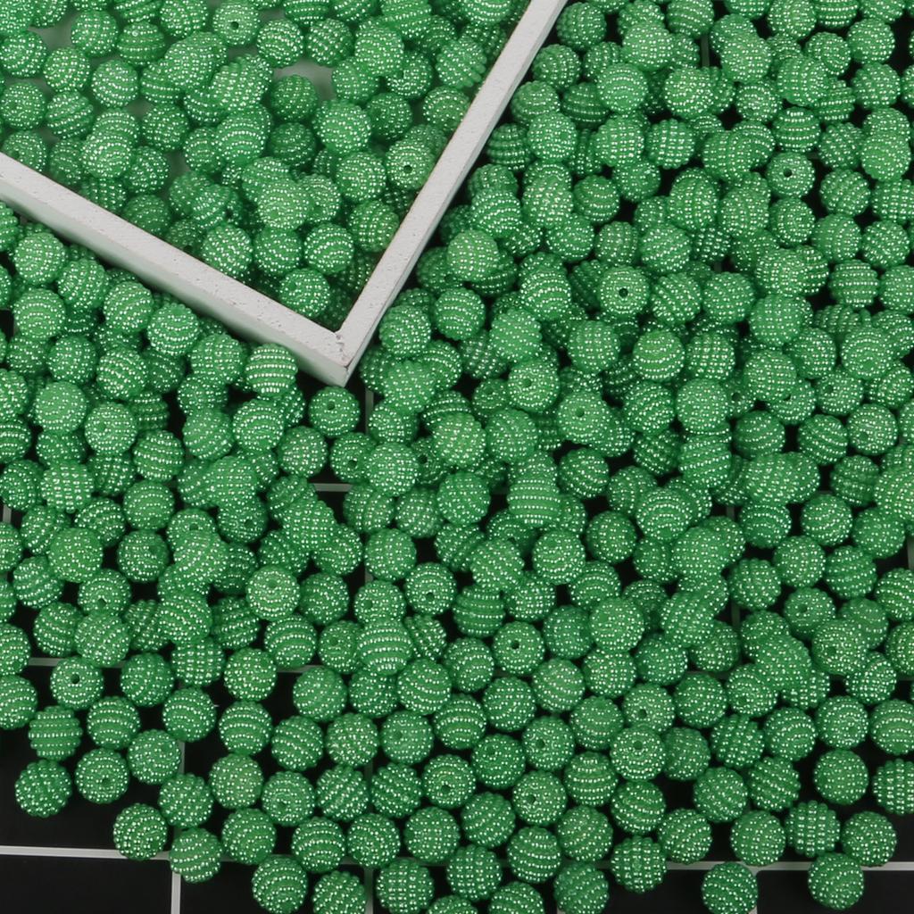 500G Acrylic Beads Bayberry Beads Round Loose Beads Fit Europe Beads For Jewelry Making