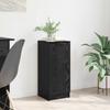 Sideboard in Black Oak Look 30 x 30 x 70 cm Particleboard