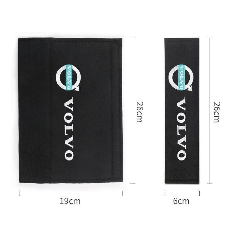 2pcs Carbon Fiber Cotton Protection Cover Case For Volvo XC40 XC90 V40 V90 V60 XC60 S80 S60 S90 C40 V70 XC70 Accessories