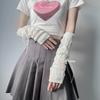 1 пара милых повседневных однотонных перчаток со звездами в стиле панк, длинные перчатки без пальцев для женщин и девочек, нарукавники в стиле Лолиты, подарки