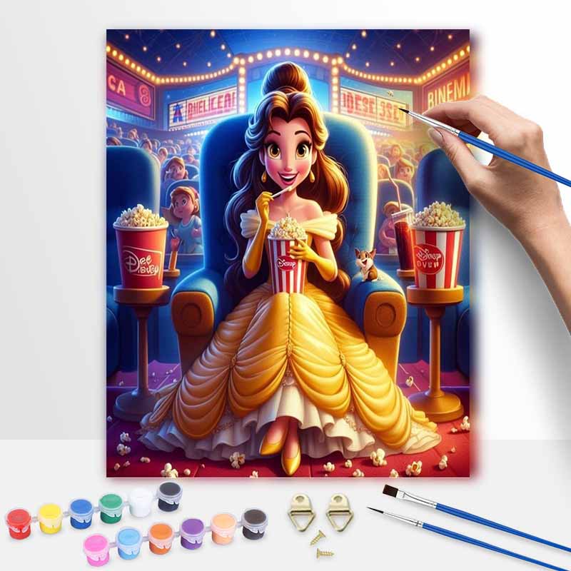 Disney Beauty and the Beast Cinema oil painting art painting kit handmade diy gift home decoration wall decor for living room art