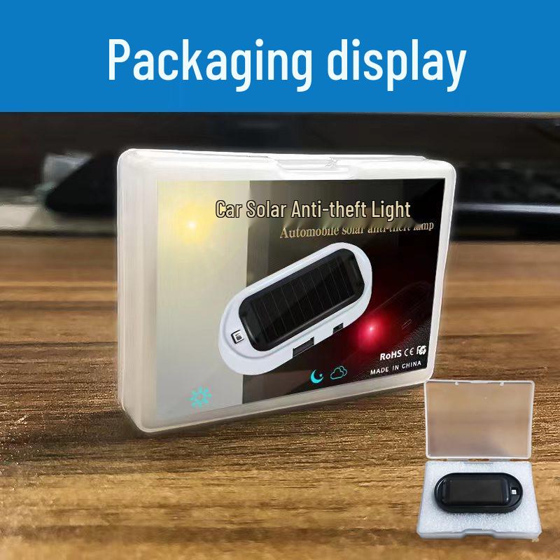 Универсальный светодиодный автомобильный салонный противоугонный имитирующий солнечный предупреждающий свет