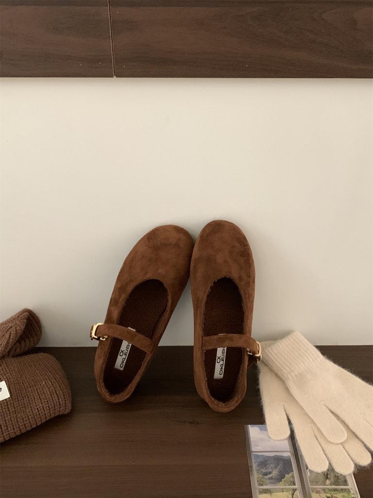 Ретро универсальные туфли-лодочки с ремешком в одно слово женские 2025 осень новые с круглым носком на плоской подошве супермягкая подошва туфли бабушкины леопардовый принт