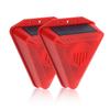 Ziyue Security Solar Warning 2 Solar 129dB Loud 4 LED Warning Flashing Red Solar Security Animal Vermin Warning For Tea Home Use Alarm, Light, Pieces,