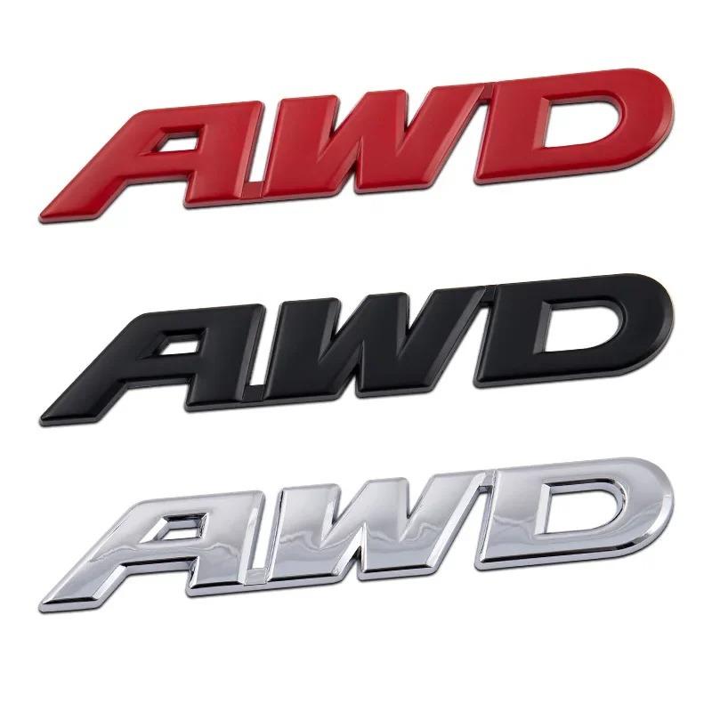 3D Metal AWD Logo Universal Car Emblem Fender Badge Trunk Decal Sticker For VW Toyota Honda CRV XRV MAZDA 4WD SUV 4x4 Off Road gr2