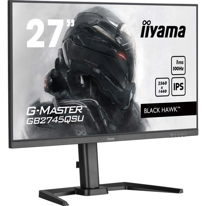 Игровой монитор - IIYAMA - 27" - QHD - 100 Гц - IPS-матрица - 1 мс - Регулируемый по высоте - GB2745QSU-B2