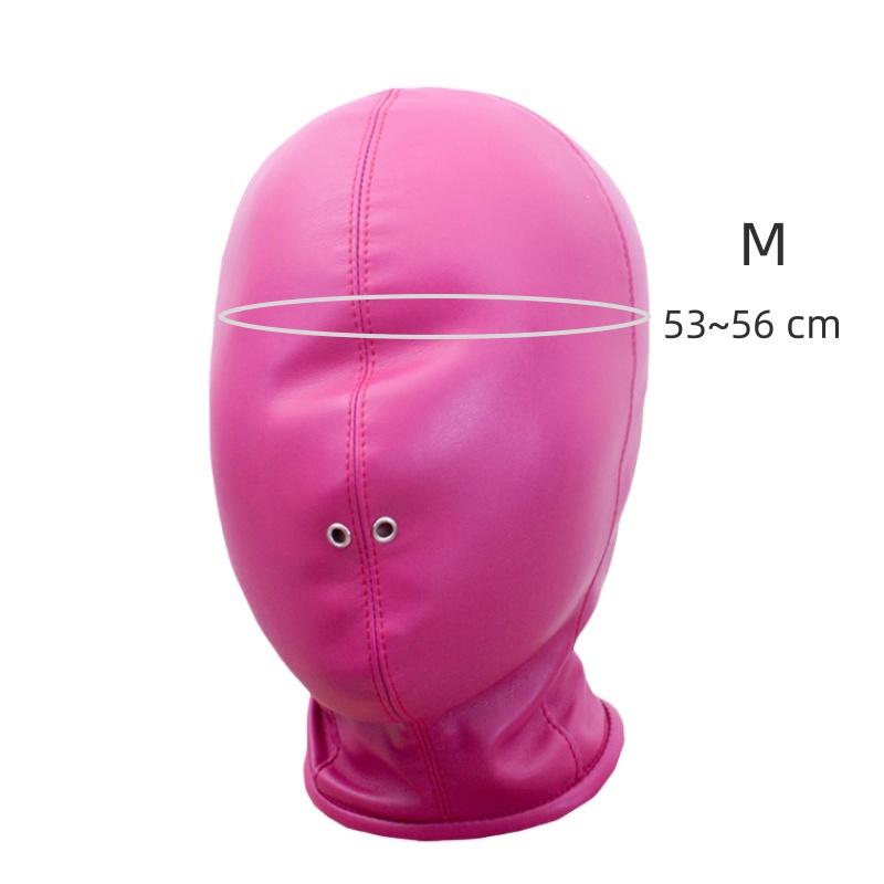 Sexy Leather Zipper Head Hood with Fetish Slave Bondage Mask Costume for Couples BDSM Cosplay Restraint Flirting Sex Toy