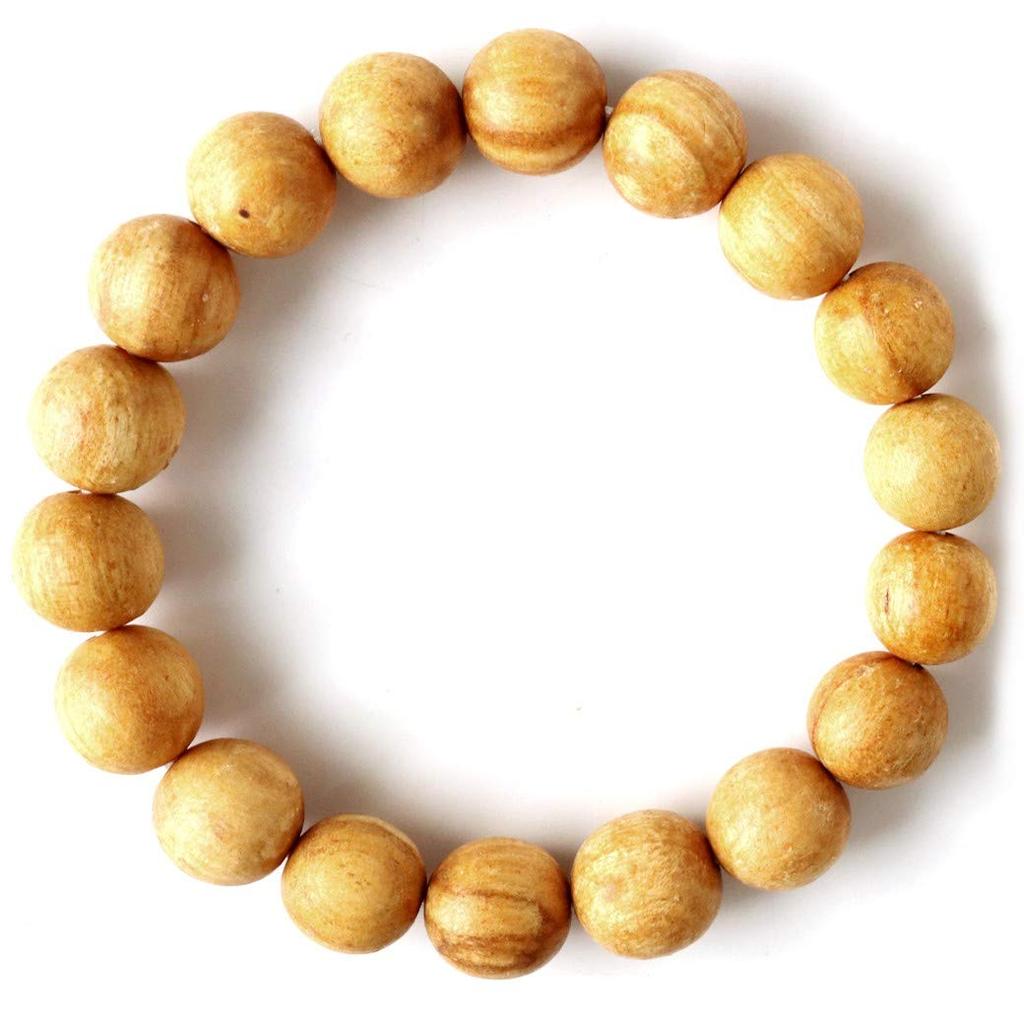 Palo Santo Peruvian Wooden Prayer Fragrant Inner 21cm [GOLD STONE] Bracelet, 12mm, Holywood, Beads, Wood, Diameter Approx.