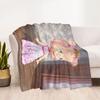 Masha Bear Blanket Comfortable Suitable for Office Bed Picnics Four Seasons Universal Modern Ideal Gift For Birthday Valentine'S Day