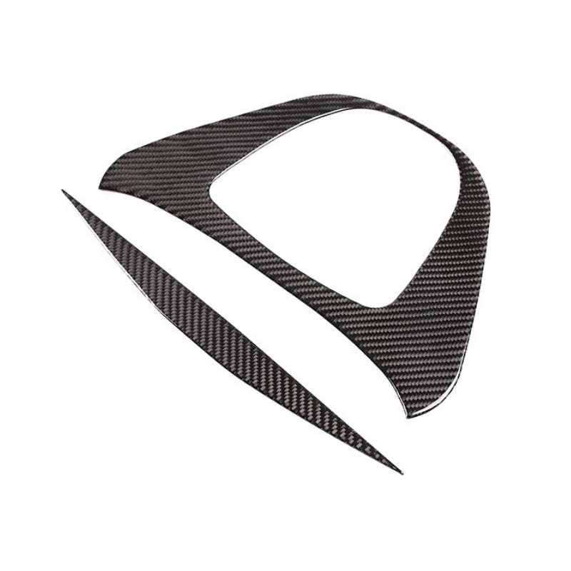 Углеродное волокно, центральная консоль, мультимедийная кнопка, панель, накладка для Mercedes Benz V Class V250 V260 2015 2016 2017