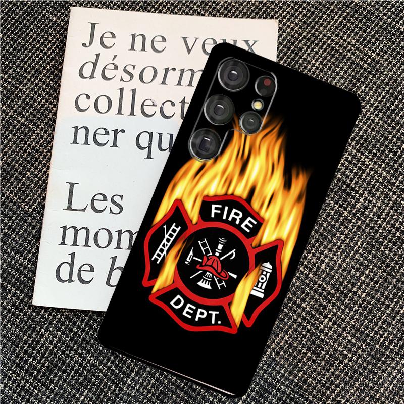Чехол для телефона Firefighter Heroes Fireman для Samsung Galaxy S24 Ultra S22 S23 Plus S20 S21 FE S8 S9 S10 Note 10 20 Ultra