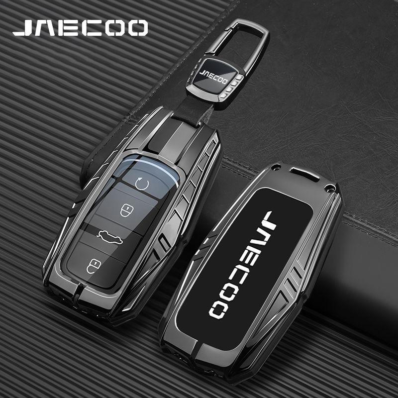 Чехол-брелок из цинкового сплава для автомобильного ключа Chery Jaecoo J7 7 PHEV 2025 J8 8 2026 Брелок Защитная крышка Пустой корпус Держатель Аксессуары для брелока