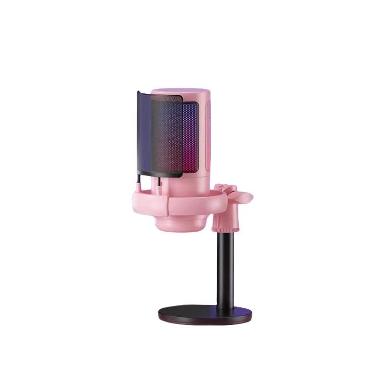 RGB USB Настольный микрофон для прямых трансляций и записи