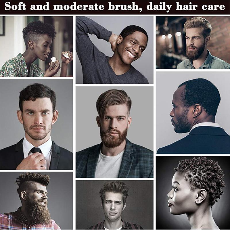Расческа для бороды из щетины кабана, расческа с воздушной подушкой, деревянная ручка, щетка для чистки, парикмахерские унисекс, антистатические инструменты для укладки волос, салон