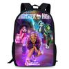 Школьный рюкзак Monster High для мужчин и женщин 15 дюймов, однослойный рюкзак, студент Школы Монстров, рюкзак большой вместимости