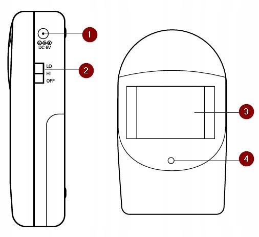 Entry Alarm With Wireless Motion Sensor Or-Ma-717 Ip44 1 Pc