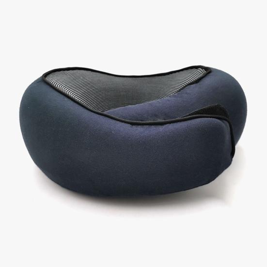 Подушка для шеи из пеноматериала с эффектом памяти, 360-градусная подушка для самолета с регулируемой застежкой