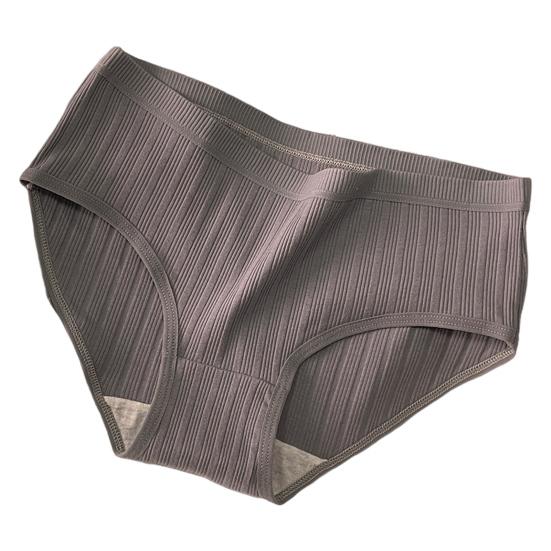 Women Underpants Mid Waist Solid Color Nylon Plus Size Japanese Style Butt-lifted Good Breathability Elastic Quick-drying Sport Casual Briefs