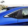 Глянцевые Черные Задние Треугольные Жалюзи для Honda Civic 11-го Поколения 2022 года (Спортивная версия)