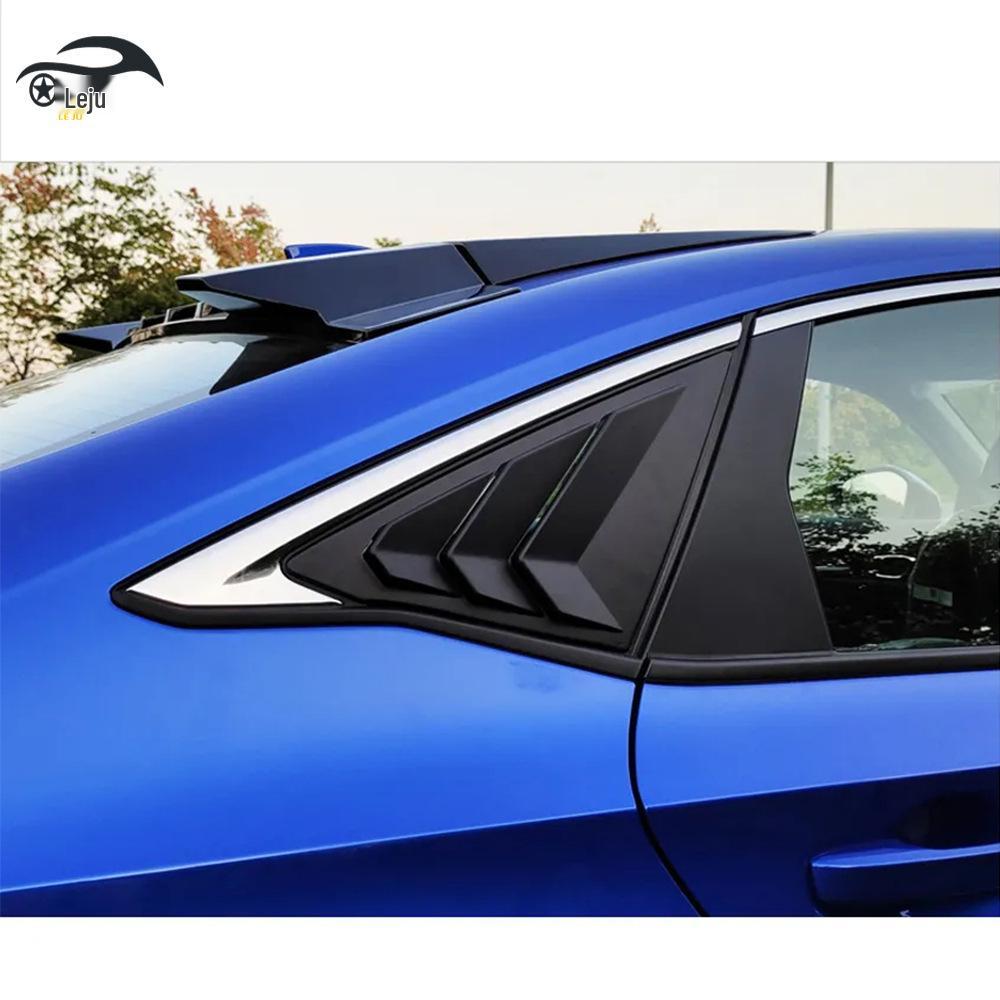 Глянцевые Черные Задние Треугольные Жалюзи для Honda Civic 11-го Поколения 2022 года (Спортивная версия)