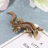 Women Pin Bag Clothes Label Retro Lizard Gecko Brooch Animal Brooch Rhinestone