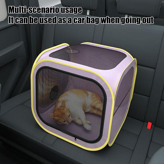 Ящик для сушки домашних животных, водонепроницаемый, антишерстяной, летающий, для сушки собак и кошек, портативный складной домик для груминга, ящик для сушки шерсти, клетка для маленьких и средних собак и кошек