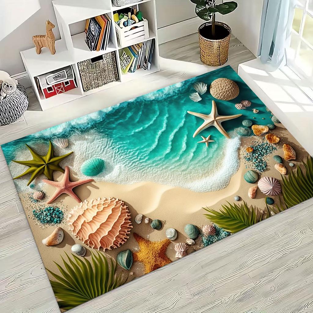 Ковер Dream Starfish Shell Tropical Beach Sea Star Art для спальни, гостиной, дивана, домашний коврик для двери, декор, большой нескользящий коврик для пола