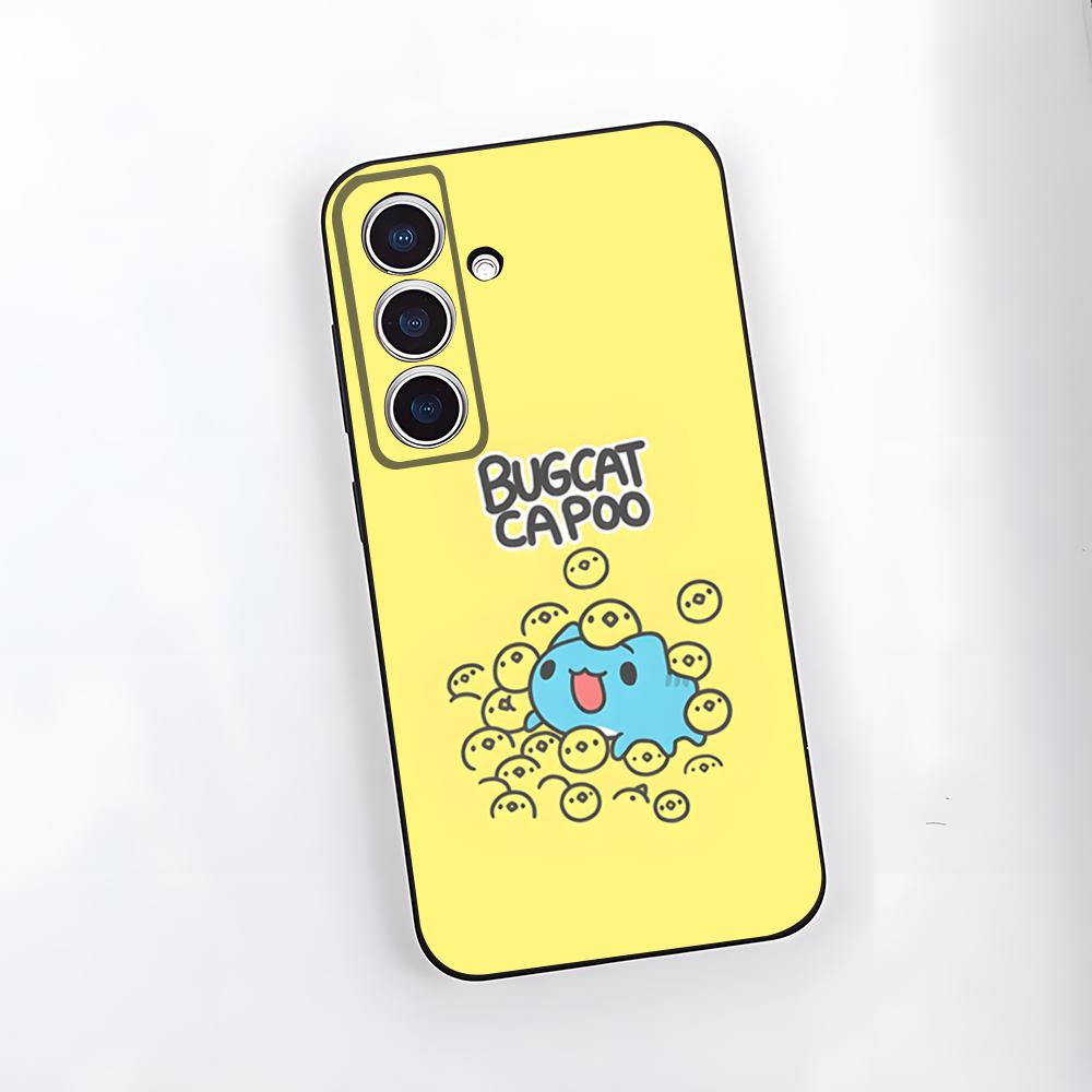 Bug Cat C-Capoo Phone Case For Samsung S25 Plus S20 S20 Plus S22 Ultra S23 FE S21 Plus S21 Ultra Soft Cover