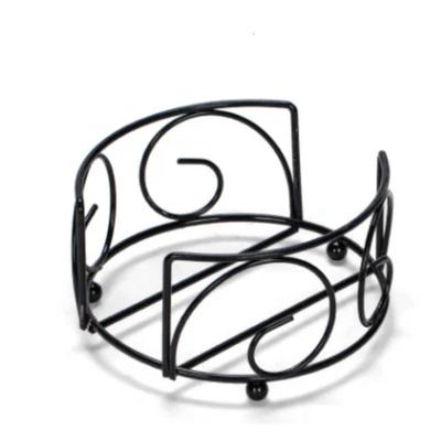 Подставка под железную подставку, черная рамка для чашки, украшения для дома, самодельная посуда, украшение, прочный держатель для кружки для чая и кофе