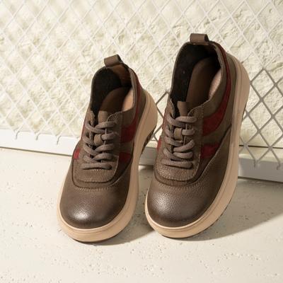 Маленькие белые туфли женские новые из первого слоя коровьей кожи спортивные и повседневные туфли женские из натуральной кожи модные на платформе женские туфли