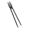 2-in-1 Fork Chopsticks Combo Reusable Eating Tool for Sushi Noodles Lightweight Portable Utensil Versatile Asian Cuisine Sticks