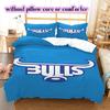 The Bulls rugby Pattern Bedding,Quilt Set Quilt Cover Pillowcase Home Birthday Gift (1*duvet cover+2*pillowcase,without core)