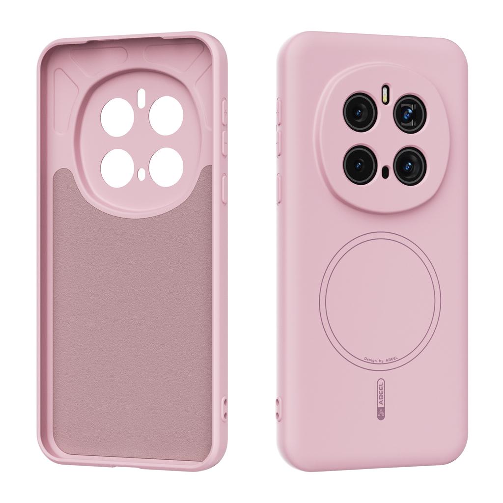 ABEEL For Honor Magic7 Pro 5G Magnetic Case Skin Touch Liquid Silicone Phone Back Cover