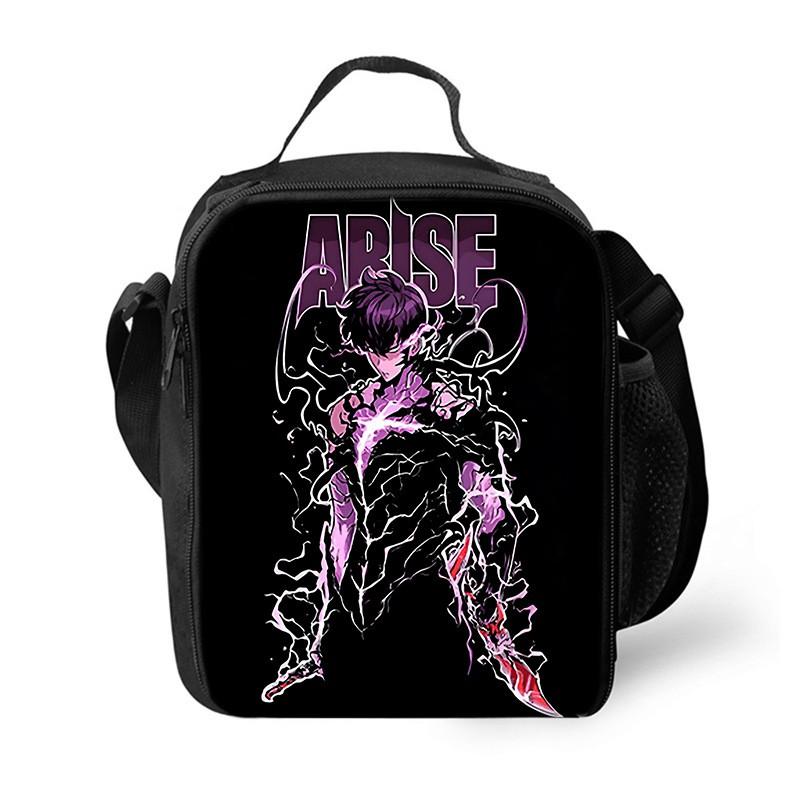Stylish PVC Lunch Tote Bag Office Workers Students - Crossbody Insulated Cooler Streetwear Design